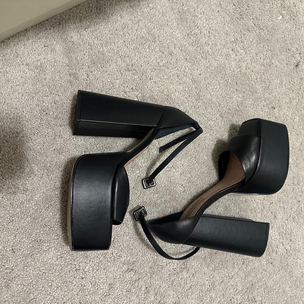 Steve Madden Black Platform Heels